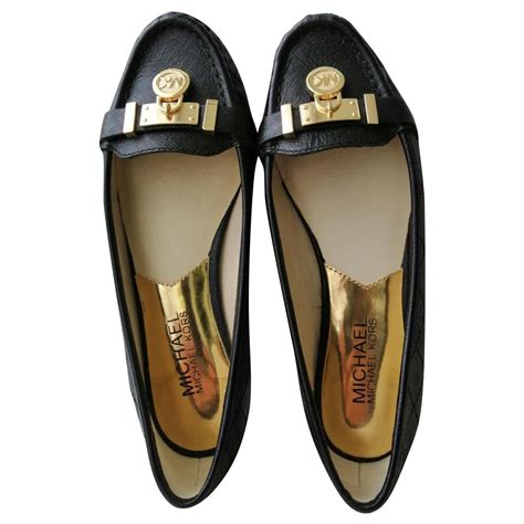 michael kors city ballet flats black